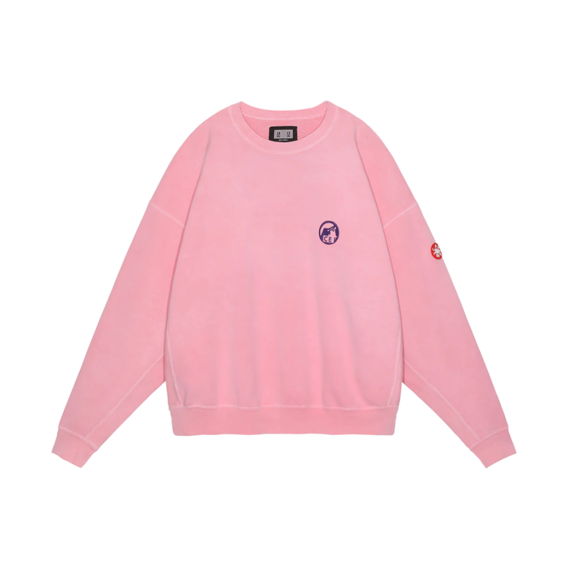 카브엠트 오버다이 프리 코그 크루넥 핑크 - 24FW(Cav Empt Overdye Pre Cog Crew Neck Pink - 24FW)