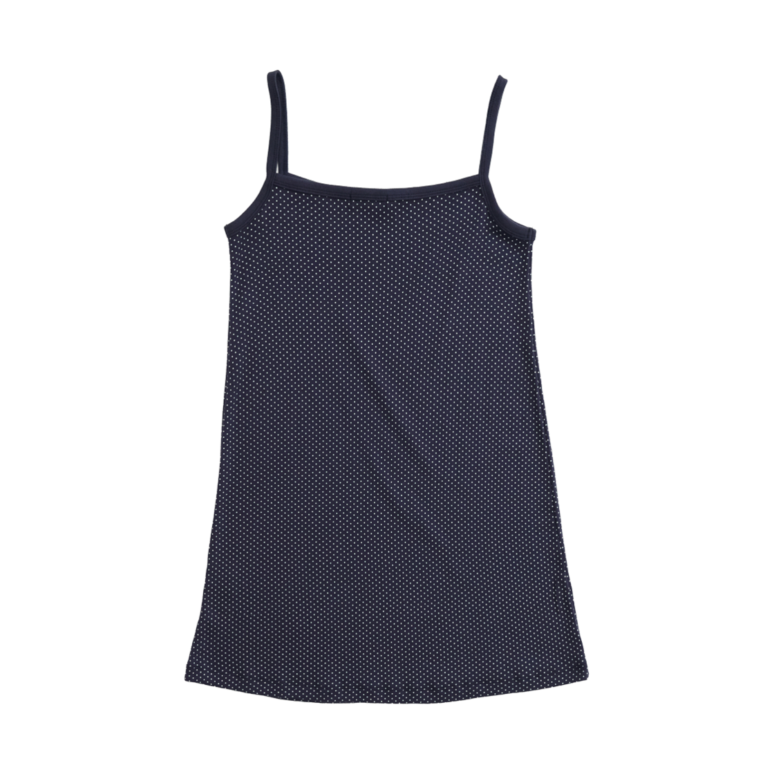 Eyelet Dotted Jersey Layering Dress Navy YOUNGOH Eyelet Dotted Jersey Layering Dress Navy