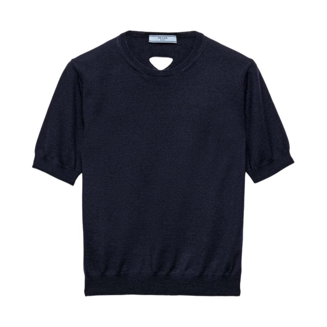 P24Q2I-165P-F0008 (W) Prada Oversized Wool Sweater Navy