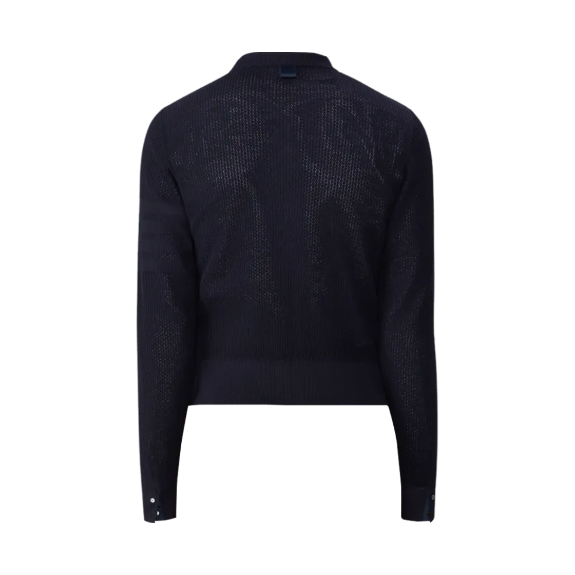 톰브라운 울 크레이프 사선 릴렉스드 핏 풀오버 네이비(Thom Browne Wool Crepe 4-Bar Relaxed Fit Pullover Navy) - 2