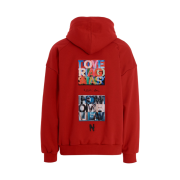 Juun.J x Niki Hare Loose Fit Graphic Hoodie Red - 23SS