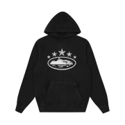 Corteiz 5 Starz Alcatraz Hoodie Black