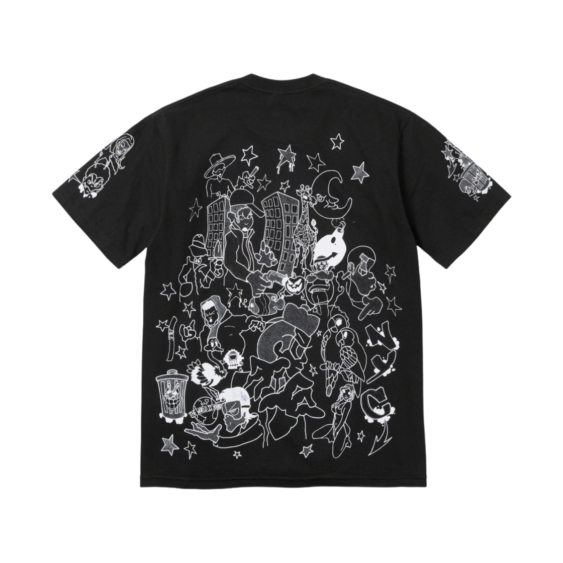 슈프림 다운타운 티셔츠 블랙 - 23FW(Supreme Downtown T-Shirt Black - 23FW) - 2