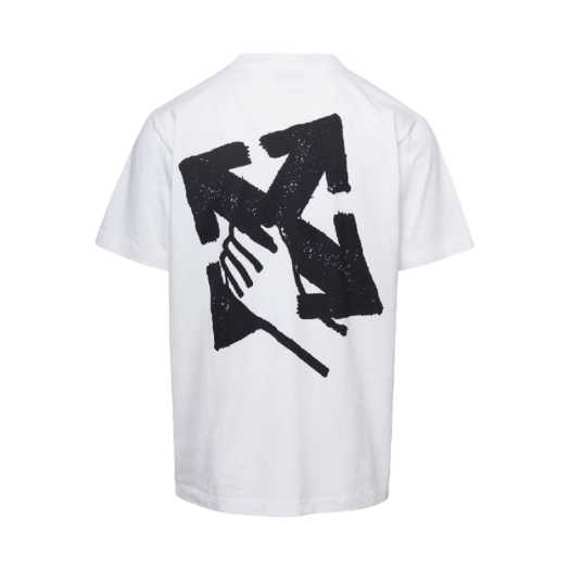OMAA027S23JER0070110 Off-White Hand Arrow Slim S/S T-Shirt White Black