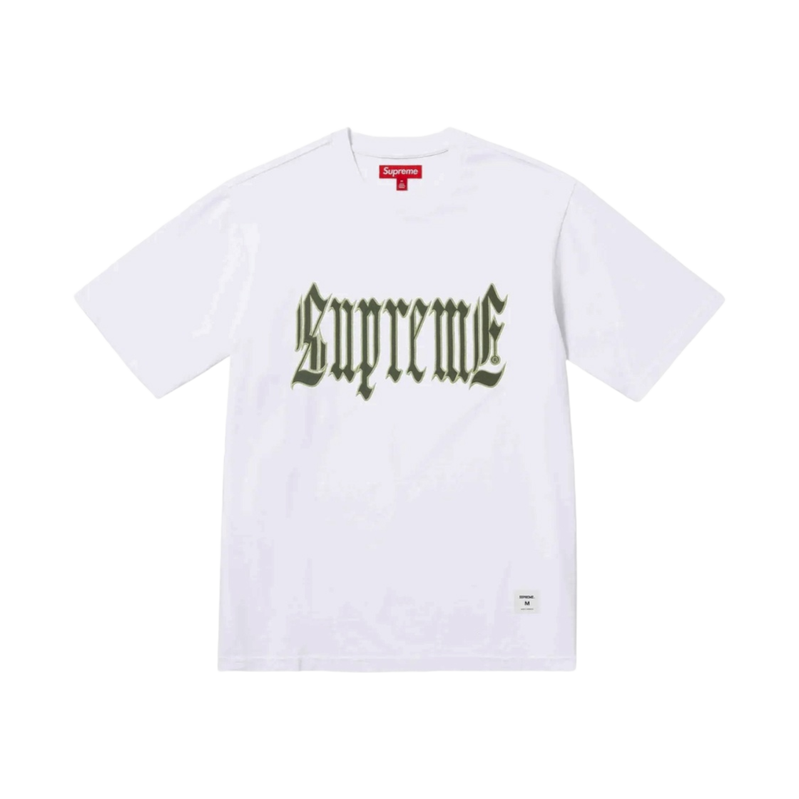슈프림 올드 잉글리쉬 숏슬리브 탑 화이트 - 24SS(Supreme Old English S/S Top White - 24SS) - 1
