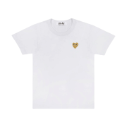 Play Comme des Garcons Gold Heart T-Shirt White