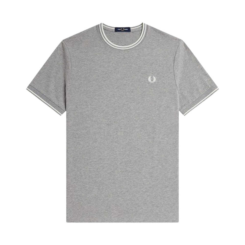 프레드페리 트윈 팁 티셔츠 스틸말