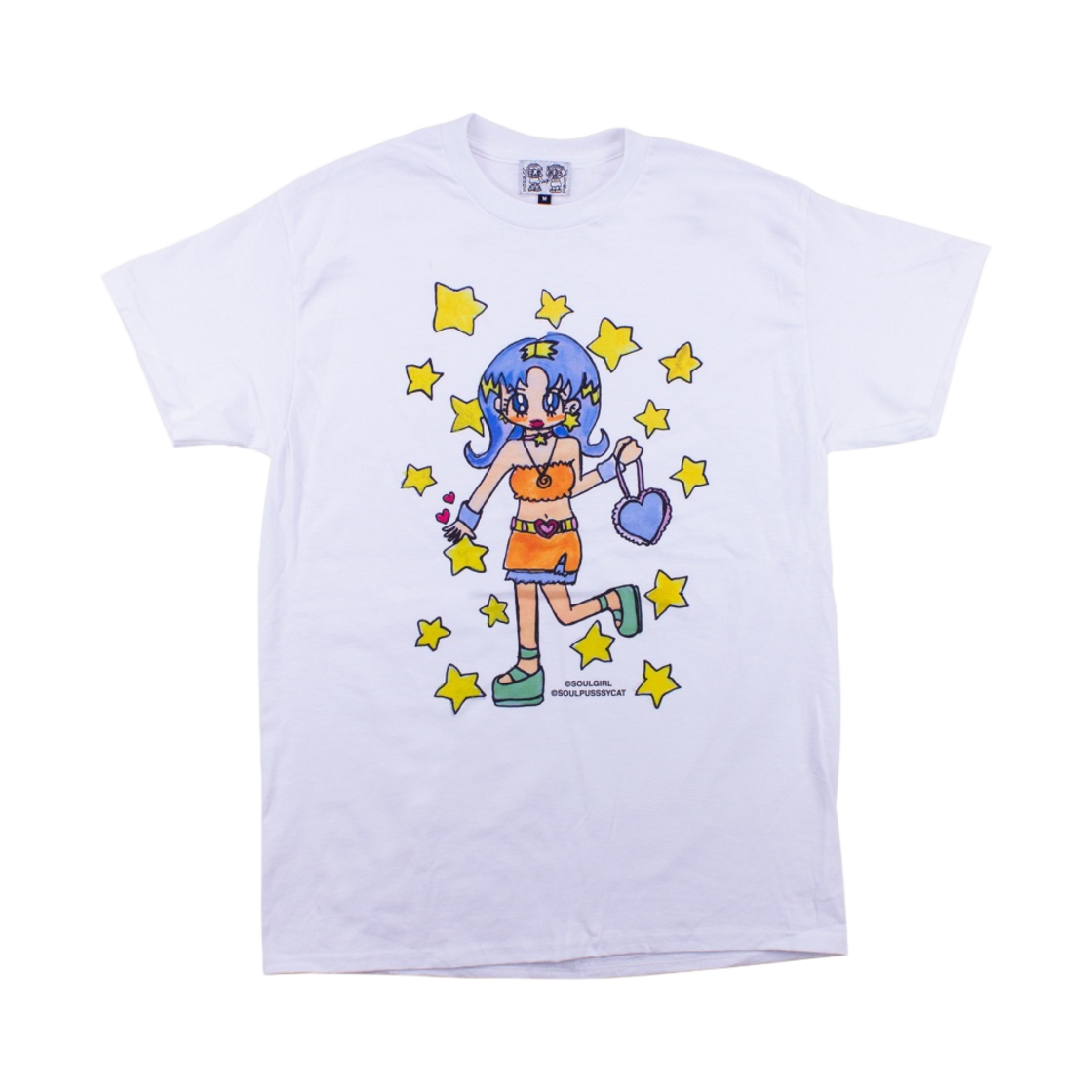 소울푸시캣 소울걸 티셔츠 No. 2 화이트(Soulpussycat Soulgirl T-Shirt No. 2 White)
