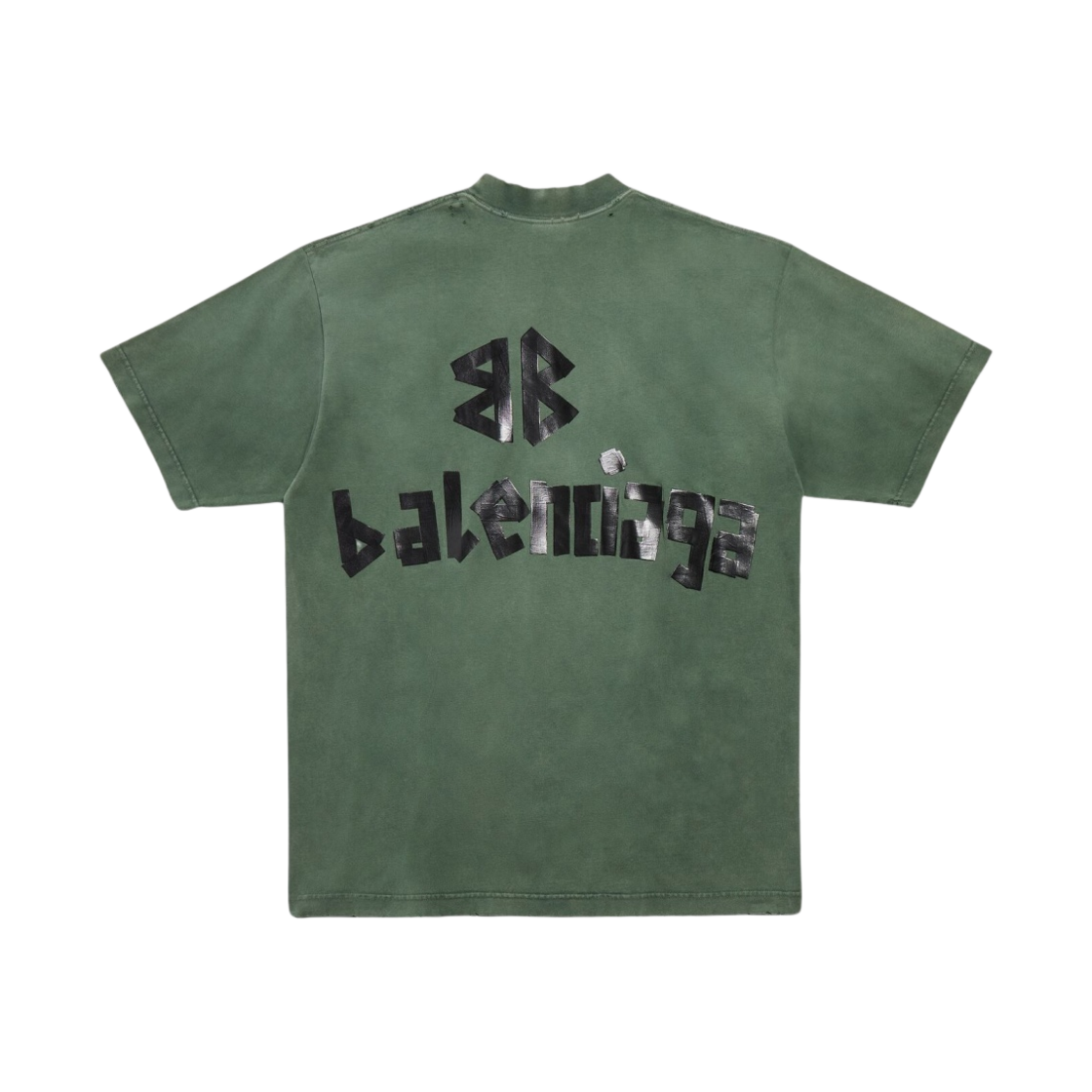 발렌시아가 뉴 테이프 타입 미디움 핏 티셔츠 다크 그린(Balenciaga New Tape Type Medium Fit T-Shirt Dark Green) - 2