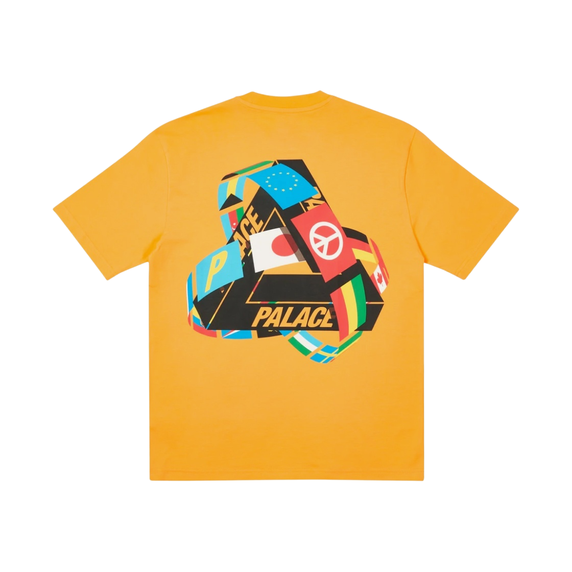 - Palace Tri-Flag T-Shirt Orange - 21SS