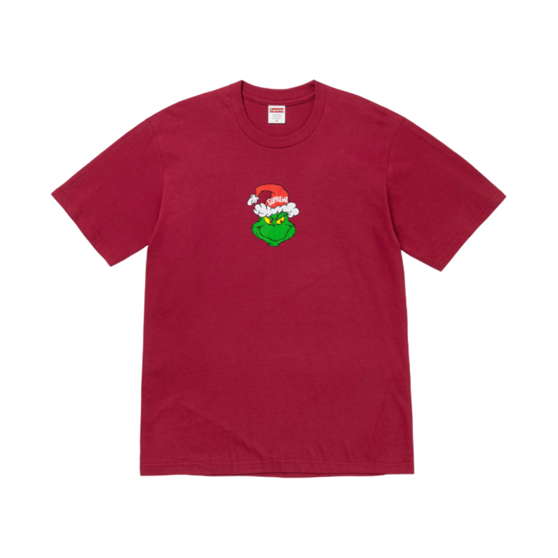 슈프림 그린치 티셔츠 카디널 - 24FW(Supreme Grinch T-Shirt Cardinal - 24FW) - 1