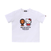 (W) BAPE Baby Milo x Hello Kitty Mini T-Shirt White