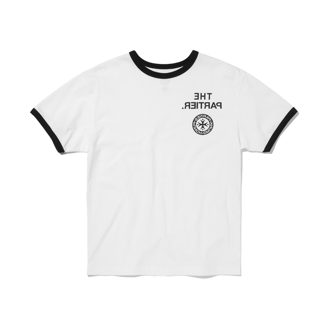펀치 드렁크 파티즈 더 파티어 링거 티 화이트(Punch Drunk Parties The Partier Ringer Tee White)