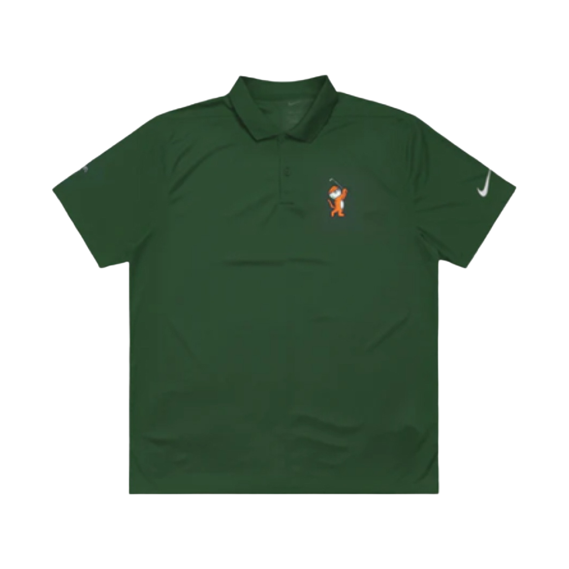 - Malbon Golf x Nike Dri-Fit Tiger Buckets Victory Polo Gorge Green