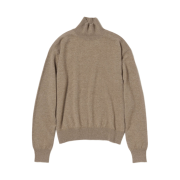 (W) Auralee Baby Cashmere Knit Turtle Natural Brown - 24AW