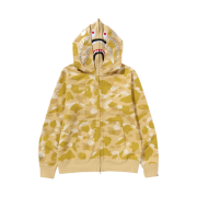 BAPE Color Camo Double Shark Full Zip Hoodie Misted yellow