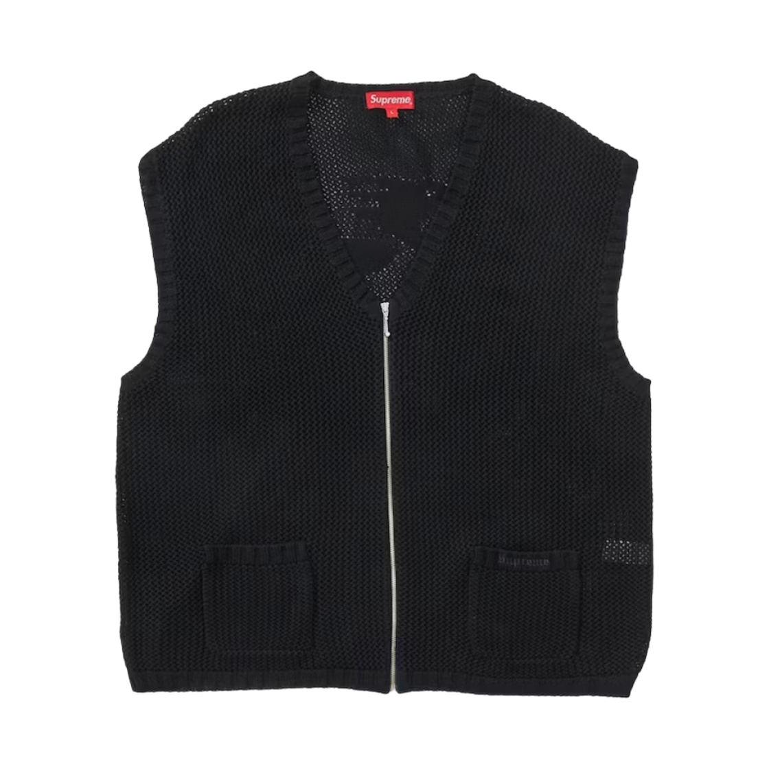 슈프림 드래곤 집업 스웨터 베스트 블랙 - 23SS