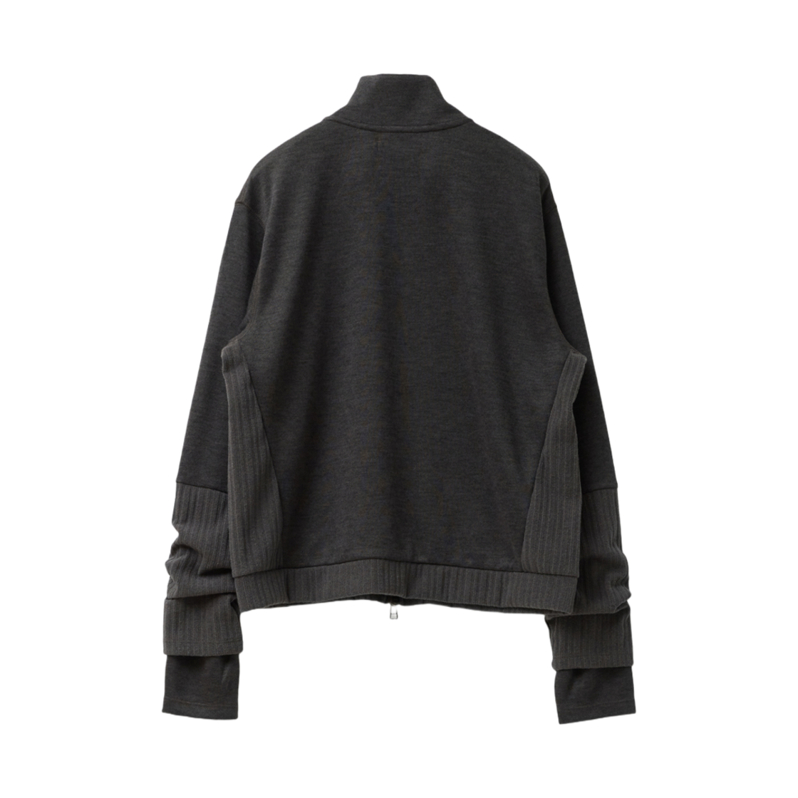 해칭룸 더블 슬리브 트랙 가디건 다크 카키(Hatchingroom Double Sleeve Track Cardigan Dark Khaki) - 2