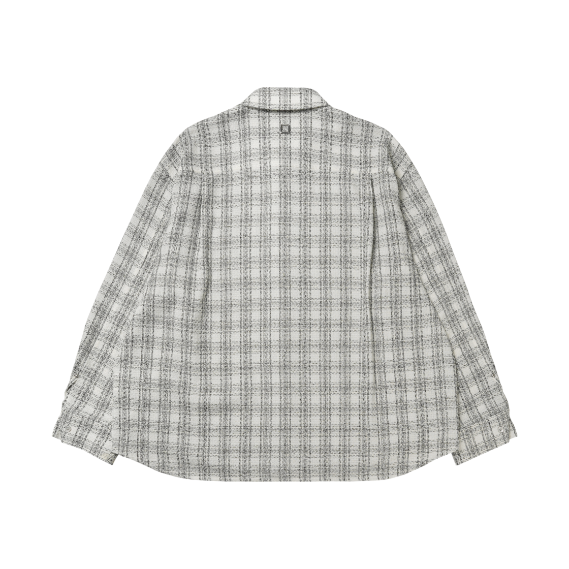 우영미 트위드 체크 셔츠 화이트 - 25SS(Wooyoungmi Tweed Check Shirt White - 25SS) - 2