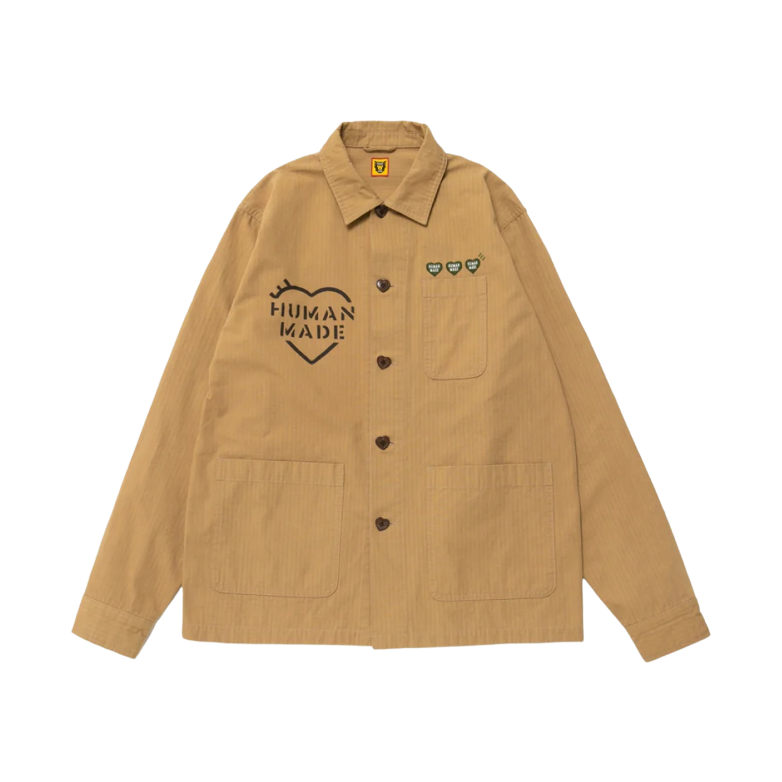 휴먼 메이드 밀리터리 오버셔츠 베이지(Human Made Military Overshirt Beige) - 1