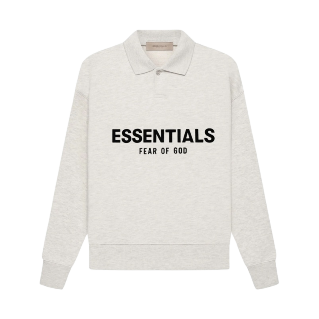(키즈) 에센셜 더 코어 컬렉션 롱슬리브 폴로 라이트 오트밀((Kids) Essentials The Core Collection Long Sleeve Polo Light Oatmeal)