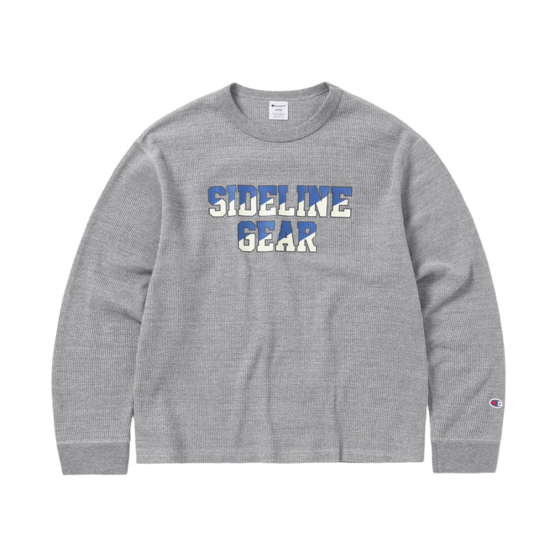CP233TTSLT01OXG Champion x Thisisneverthat Waffle L/S Top Oxford Grey