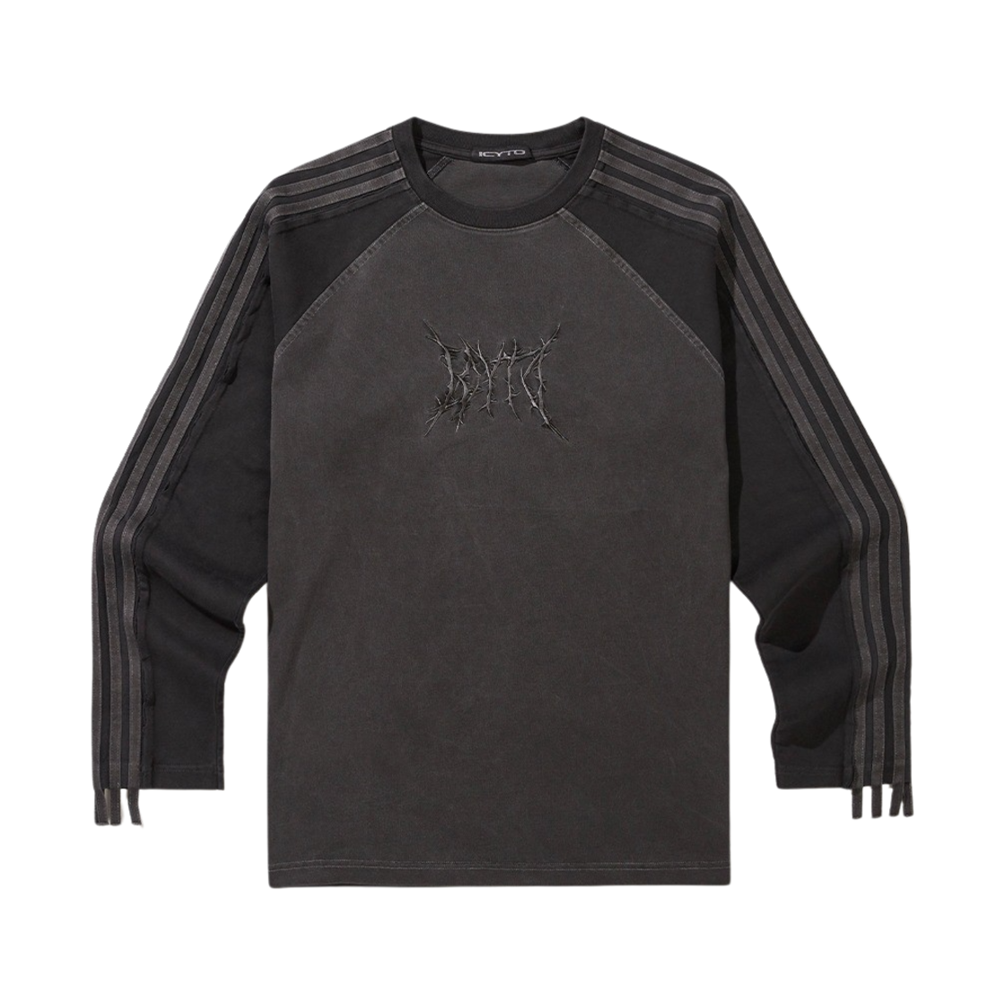 IC241TSR01DG Icyto Raglan Long Sleeve T-Shirt Dark Grey