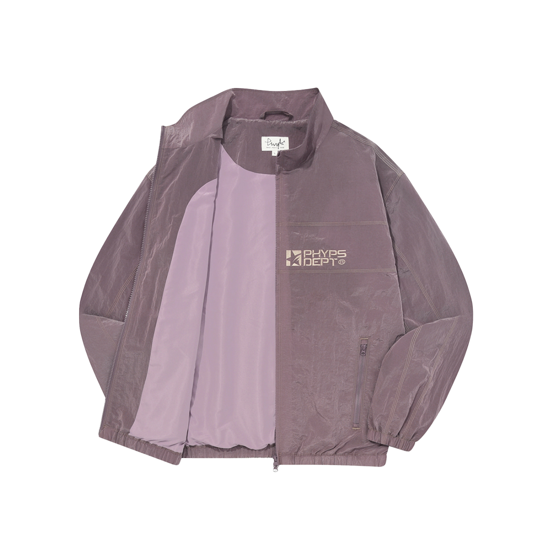 피지컬 디파트먼트 컬러 스티치 트랙자켓 퍼플(Phyps Dept Color Stitch Track Jacket Purple)
