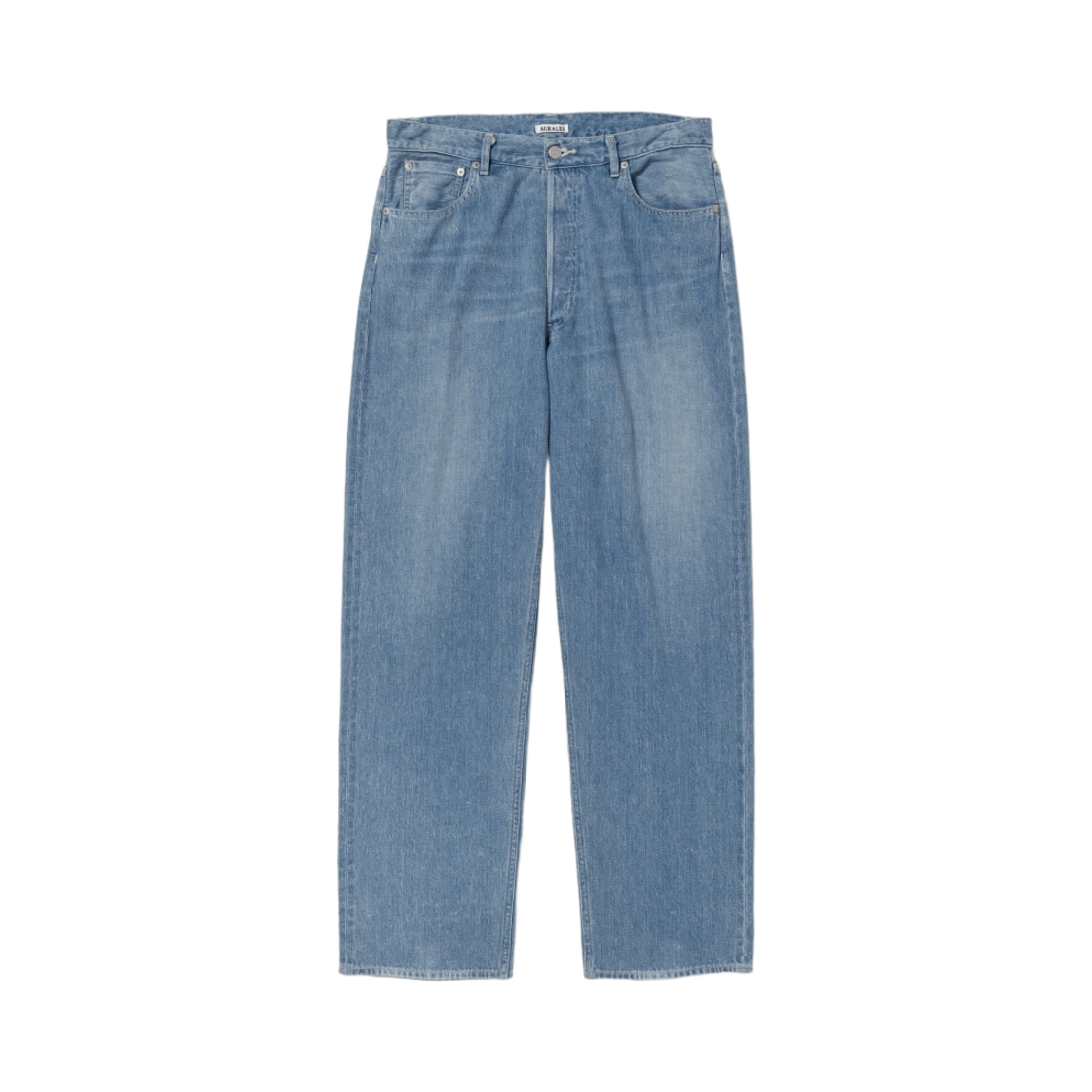 오라리 셀비지 페이디드 라이트 데님 와이드 팬츠 라이트 인디고(Auralee Selvedge Faded Light Denim Wide Pants Light Indigo)