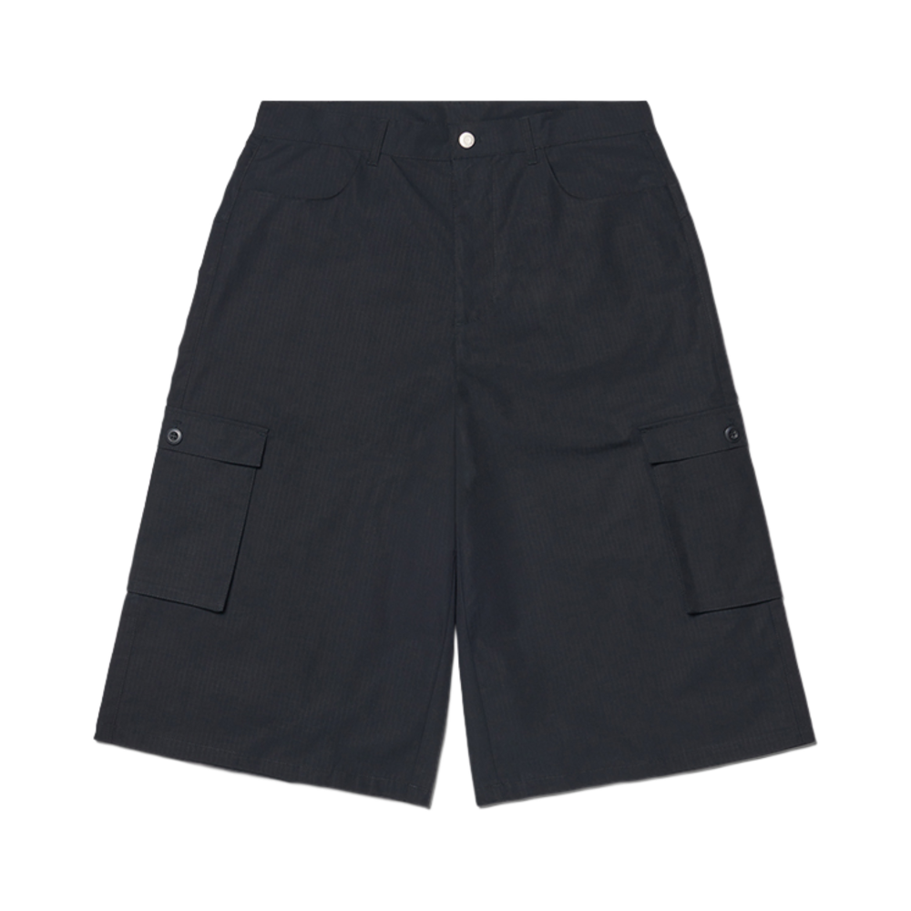 노매뉴얼 D.P 카고 버뮤다 팬츠 블랙