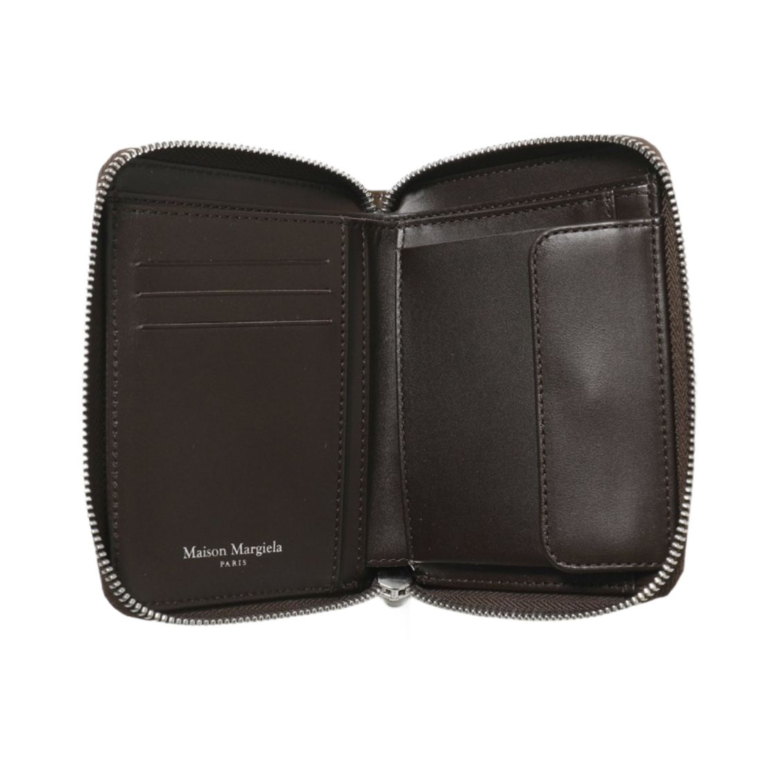 메종 마르지엘라 스티치 클래식 레더 지퍼 지갑 다크 브라운(Maison Margiela Stitches Classic Leather Zipped Wallet Dark Brown) - 2