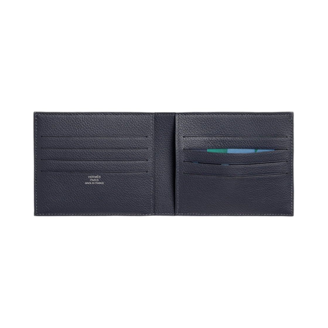 에르메스 시티즌 트윌 컴팩트 카드 홀더 에버컬러 & 블루 뉘 블루 사피흐(Hermes Citizen Twill Compact Card Holder Evercolor & Bleu Nuit Bleu Saphir) - 2