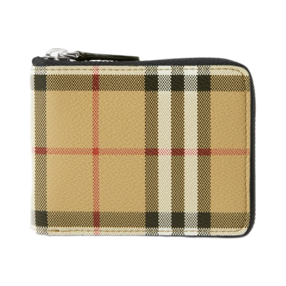 버버리 체크 집어라운드 지갑 아카이브 베이지(Burberry Check Zip Around Wallet Archive Beige) - 1