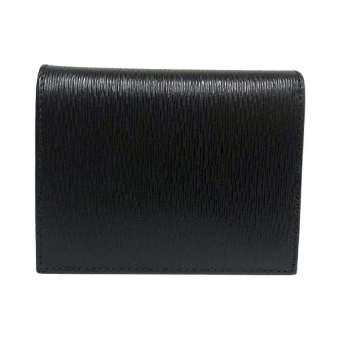 프라다 메탈 로고 반지갑 블랙(Prada Metal Logo Half Wallet Black) - 2