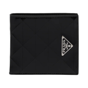 Prada Brushed Leather Wallet Black
