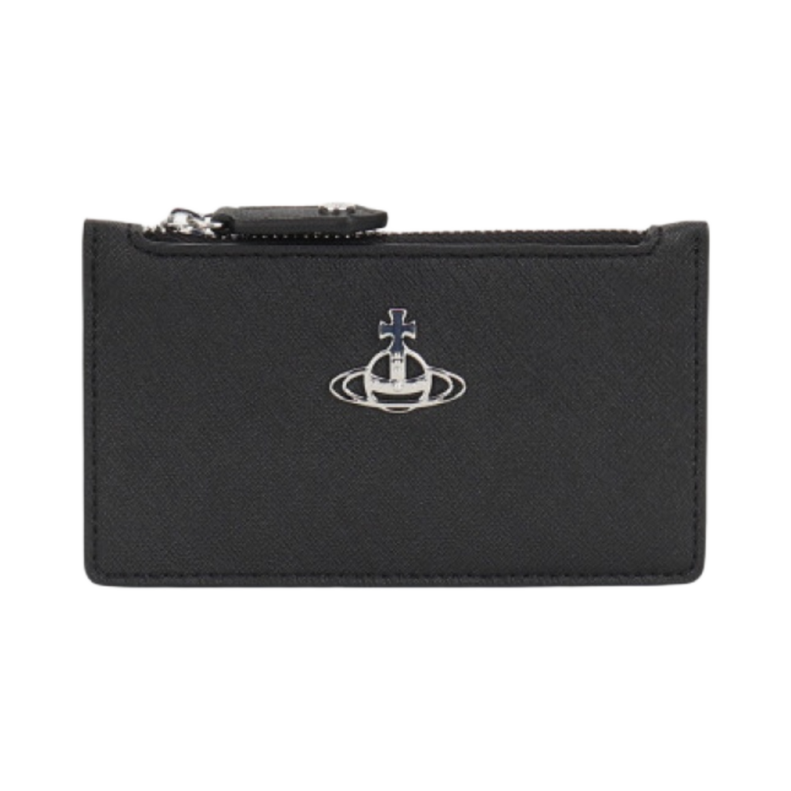 비비안 웨스트우드 사피아노 바이오그린 엠마 슬림 롱 카드 홀더 블랙(Vivienne Westwood Saffiano Biogreen Emma Slim Long Card Holder Black) - 1