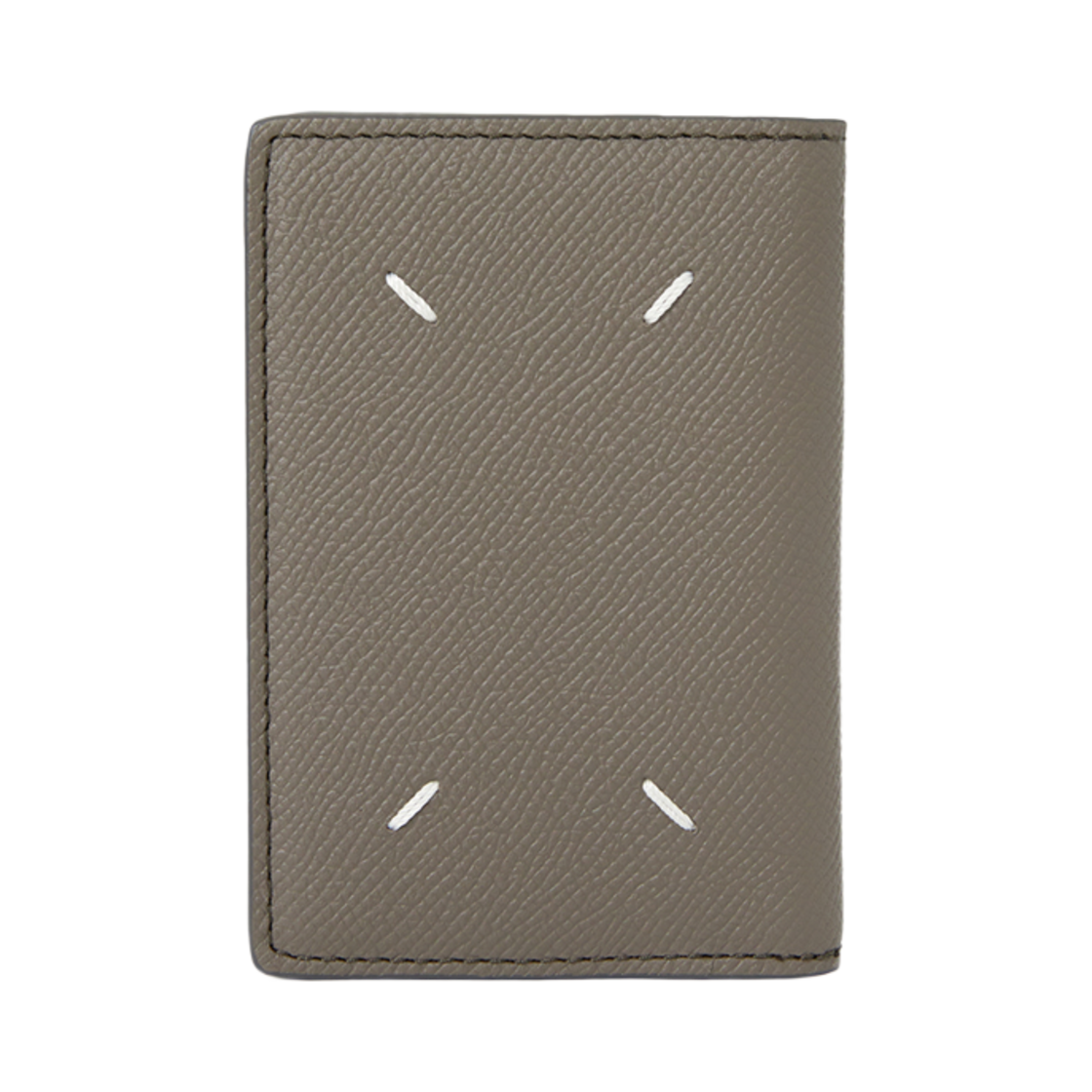 S55UI0203P4745T8031 Maison Margiela Stitch Card Holder Wallet Gray Brown