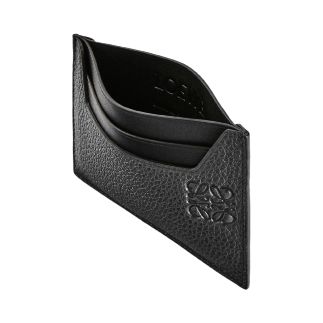 로에베 소프트 그레인드 카프스킨 플레인 카드홀더 블랙(Loewe Plain Card Holder in Soft Grained Calfskin Black) - 2