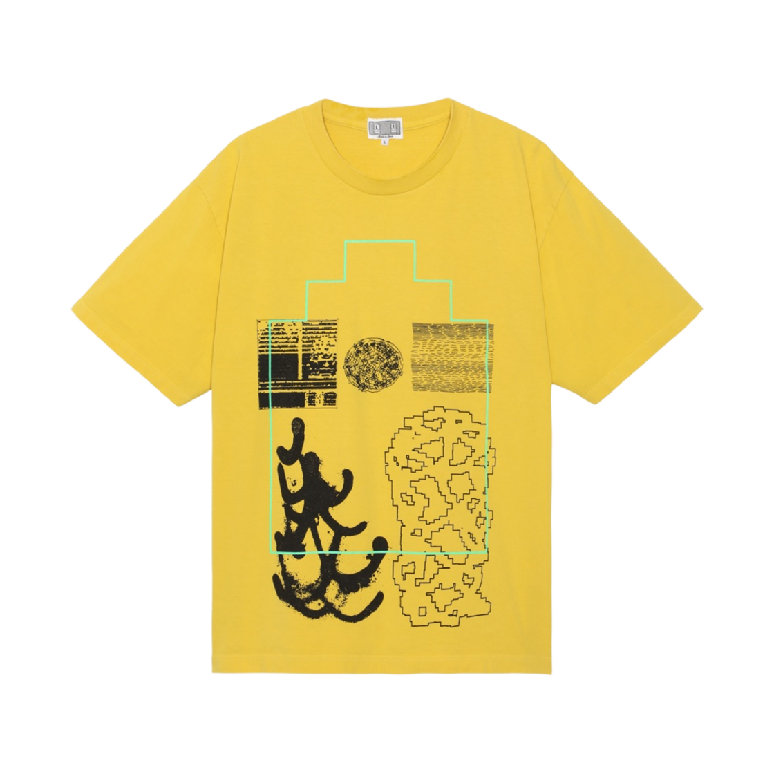 카브엠트 오버다이 FK 시트9 티셔츠 옐로우 - 23SS