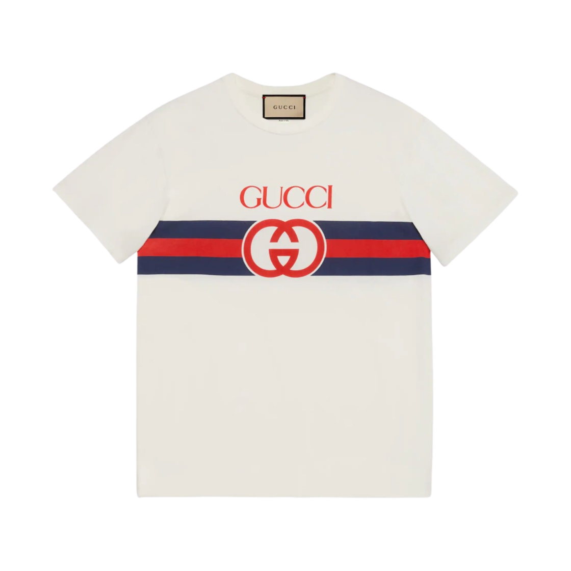 구찌 인터로킹 G 코튼 티셔츠 화이트(Gucci Interlocking G Cotton T-Shirt White) - 1