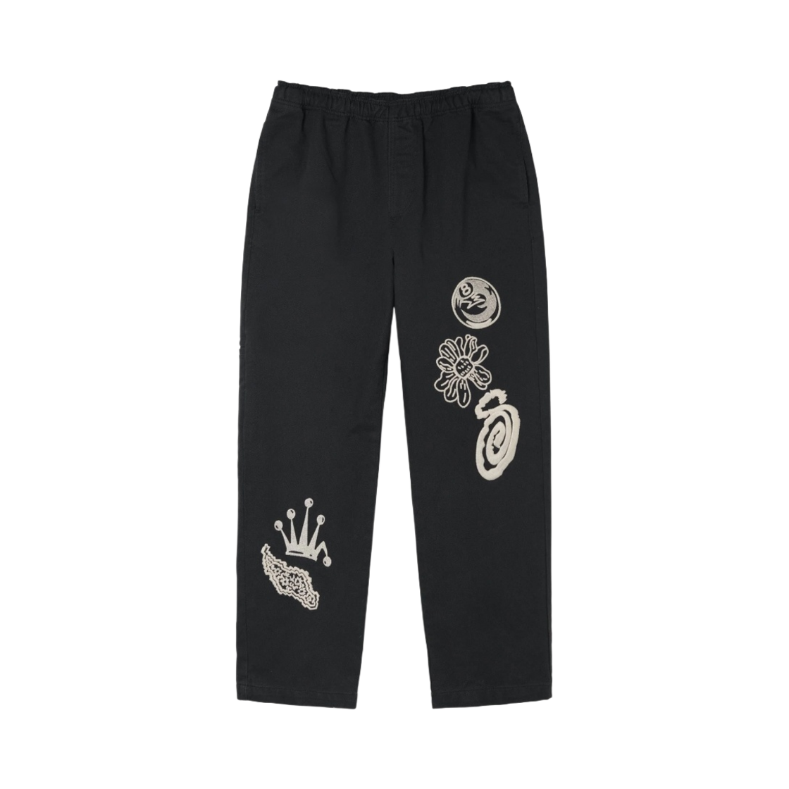 116575 Stussy Noma Icon Beach Pants Washed Black