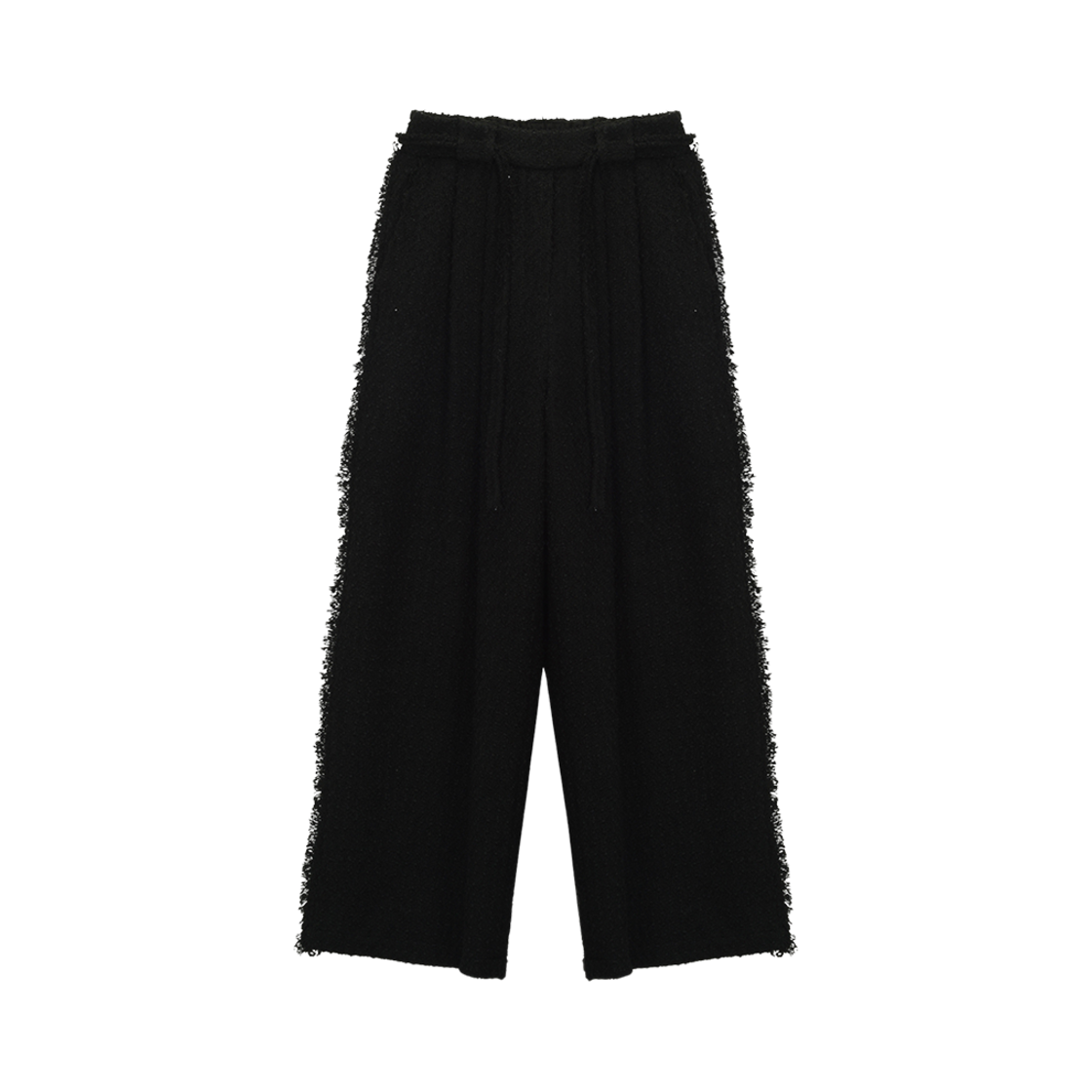 MK2311PT001M0BB (W) Matin Kim Tweed String Wide Trouser Black
