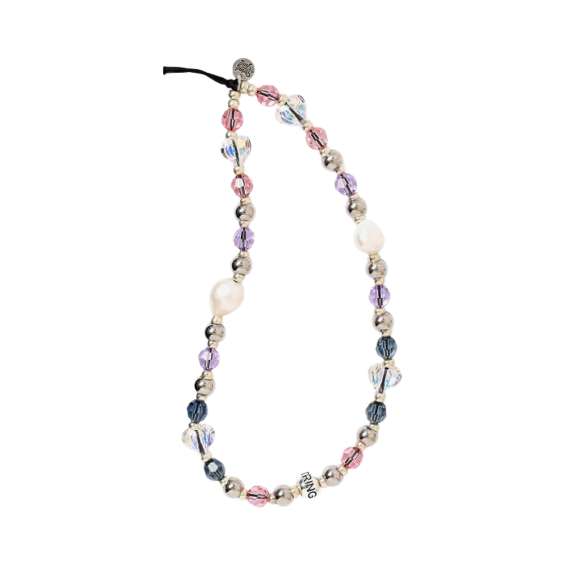 스트링 팅 펄스 저스트 워너 해브 펀 에버 애프터 리스틀릿 폰 스트랩(String Ting Pearls Just Wanna Have Fun Ever After Wristlet Phone Strap)