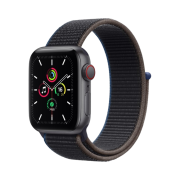 Apple Watch SE 40mm Cellular Space Gray Aluminum Case with Sport Loop Charcoal (Korean Ver.)
