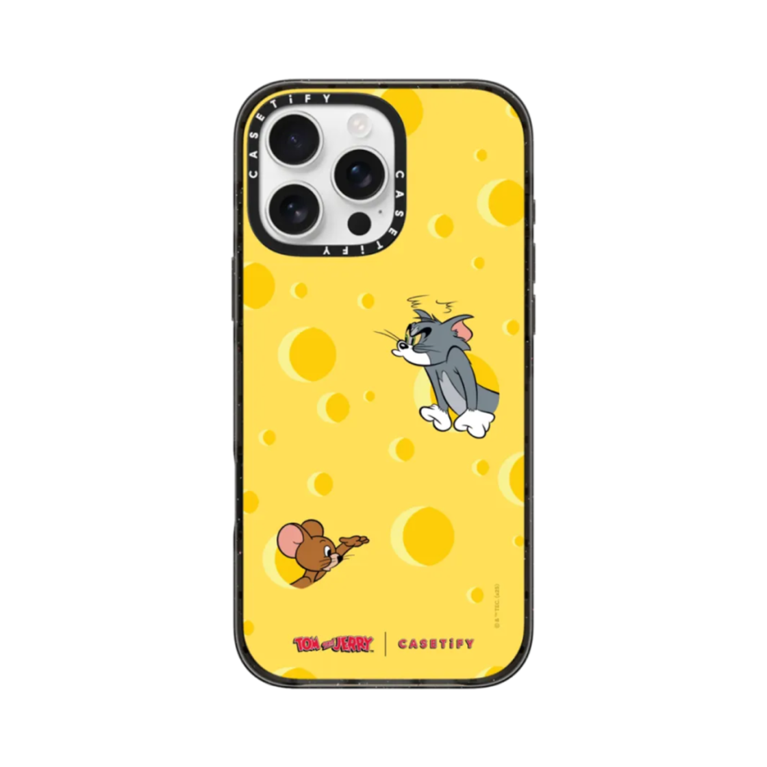 케이스티파이 x 톰과 제리 아이폰 치즈 맥세이프 임팩트 케이스 블랙(Casetify x Tom & Jerry iPhone Cheese Magsafe Impact Case Black) - 1