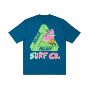 Palace Tri-Surf Co T-Shirt Blue - 22SS