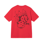 Stussy Fire Dice T-Shirt Red