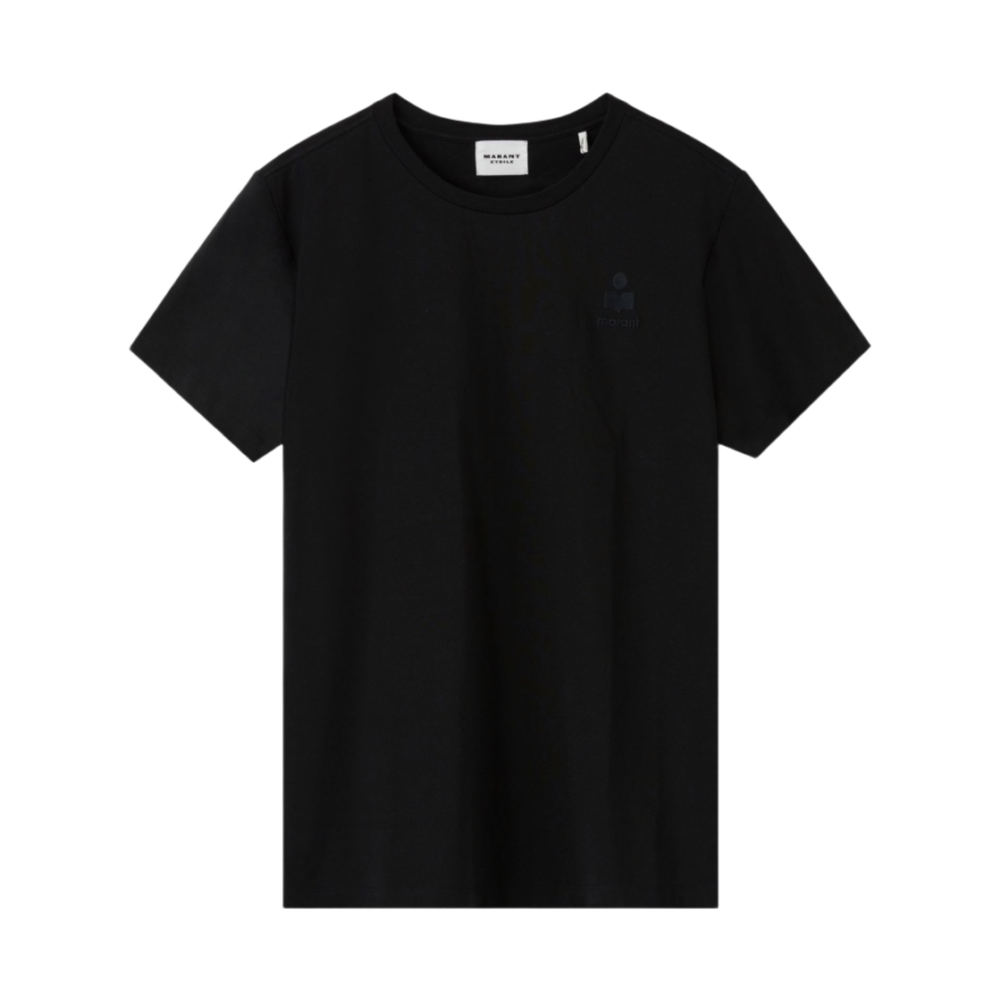 (W) 이자벨 마랑 애비 로고 코튼 티셔츠 블랙 - 23SS((W) Isabel Marant Aby Logo Cotton T-Shirt Black - 23SS)