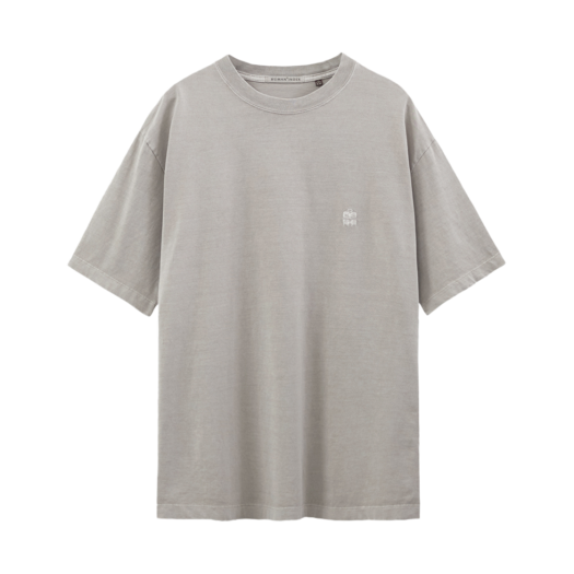 PL5TTS0941EG Polyteru Human Index Human Regular 1/2 T-Shirt Dyed Ercu Gray