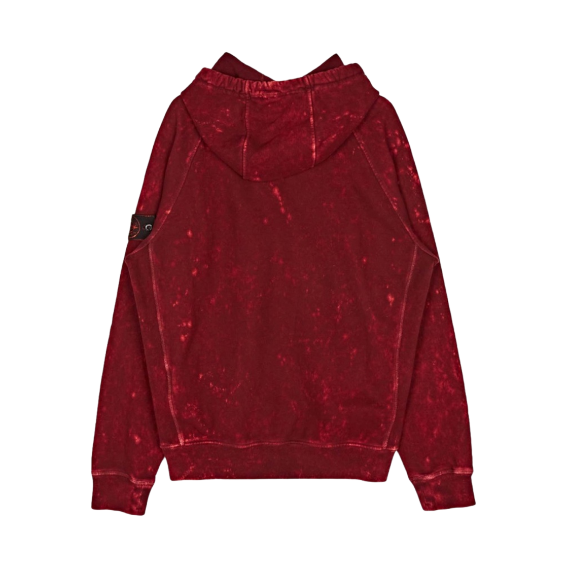 스톤 아일랜드 61338 오프-다이 트리트먼트 후드 스웨트셔츠 버건디 - 21FW(Stone Island 61338 Off-Dye Treatment Hooded Sweatshirt Burgundy - 21FW) - 2
